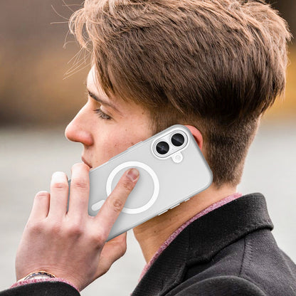 Etui Magnetic Abrasive na iPhone 17 kompatybilne z MagSafe - matowe białe_4