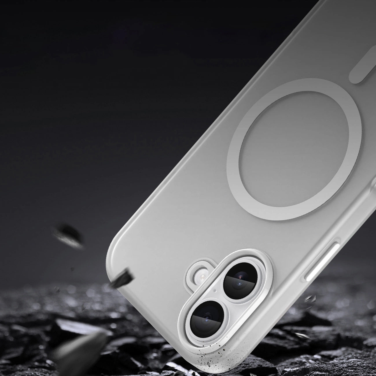 Etui Magnetic Abrasive na iPhone 17 kompatybilne z MagSafe - matowe białe_7