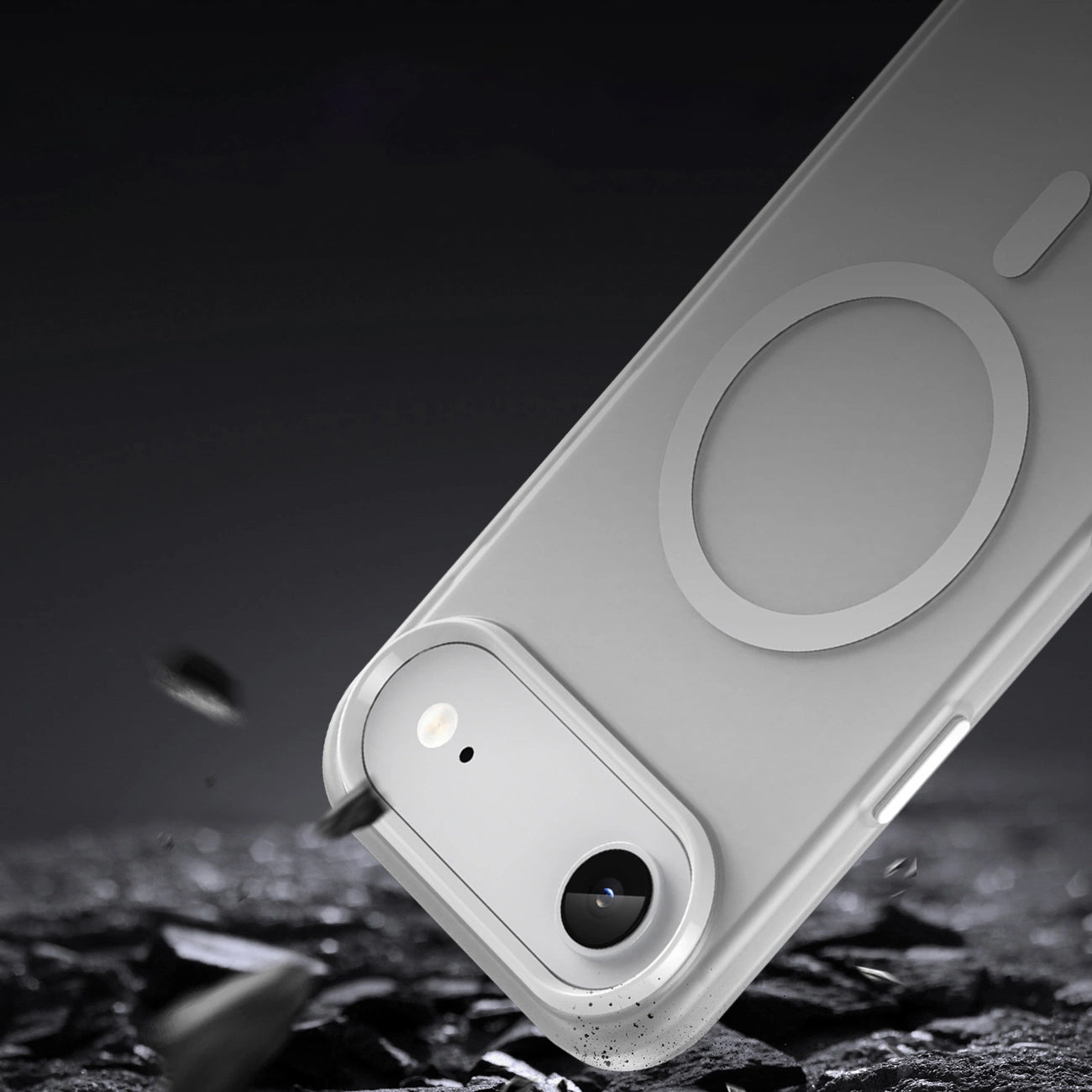 Etui Magnetic Abrasive na iPhone 17 Air kompatybilne z MagSafe - matowe białe_6