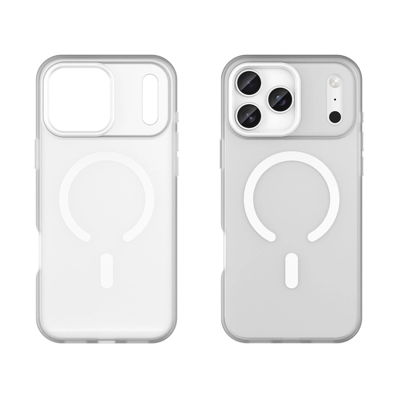 Etui Magnetic Abrasive na iPhone 17 Pro kompatybilne z MagSafe - matowe białe_1