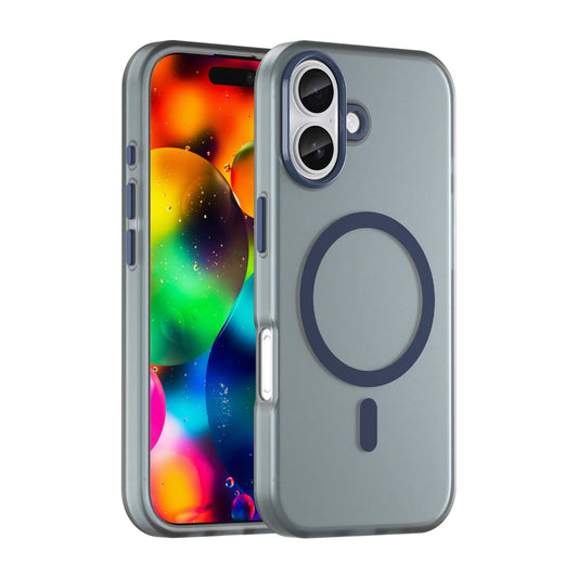 Etui Magnetic Abrasive na iPhone 17 kompatybilne z MagSafe - matowe niebieskie_0