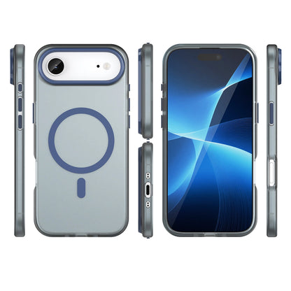 Etui Magnetic Abrasive na iPhone 17 Air kompatybilne z MagSafe - matowe niebieskie_2