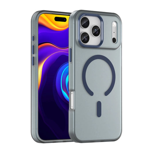 Etui Magnetic Abrasive na iPhone 17 Pro kompatybilne z MagSafe - matowe niebieskie_0