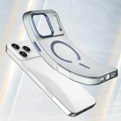 Etui Magnetic Abrasive na iPhone 17 Pro kompatybilne z MagSafe - matowe niebieskie_3