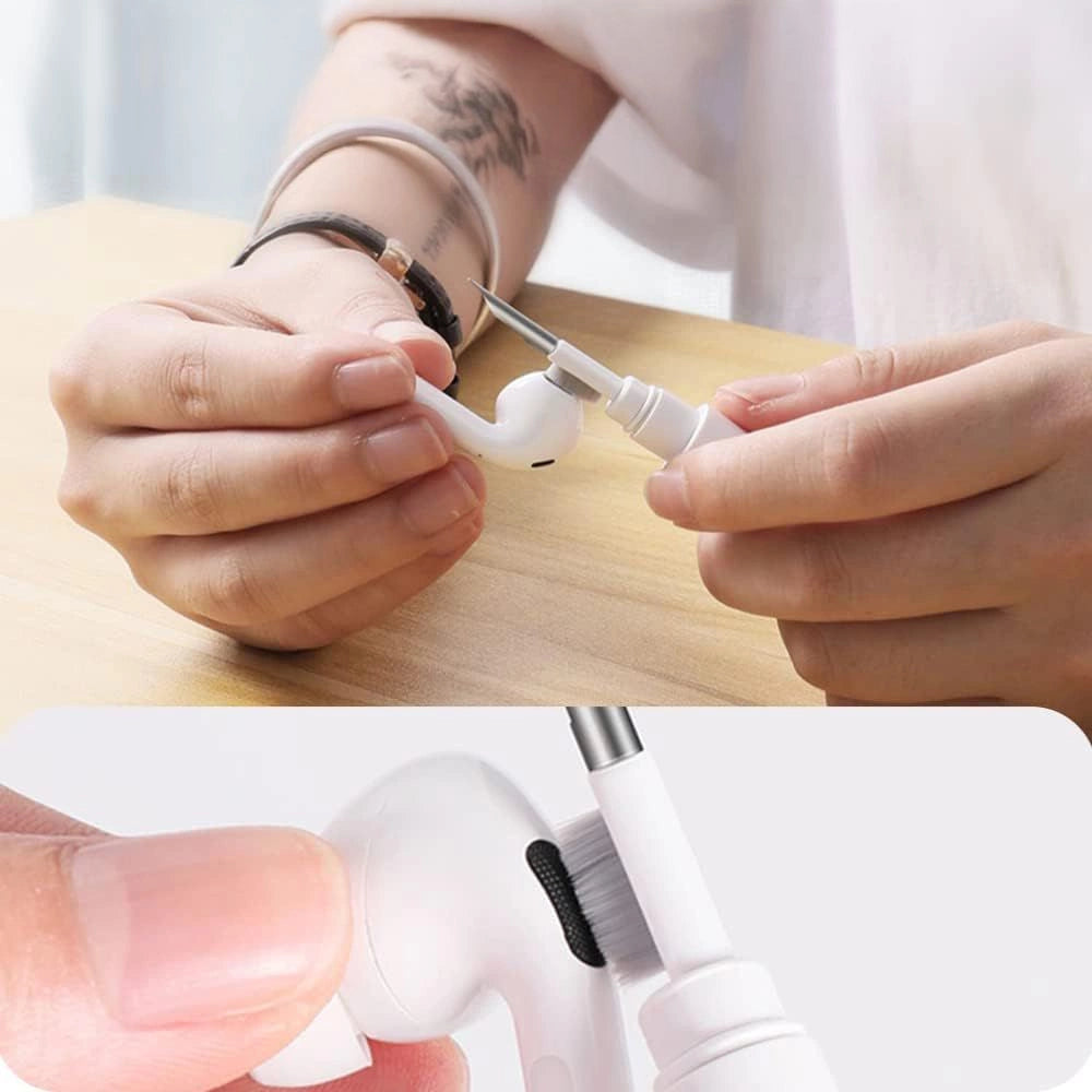 Tech-Protect CS02 3-in-1 Headphone Cleaning Kit - White_4