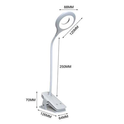 Mini Wozinsky Wireless LED Reading Lamp with Clip + USB-C Cable - White_1