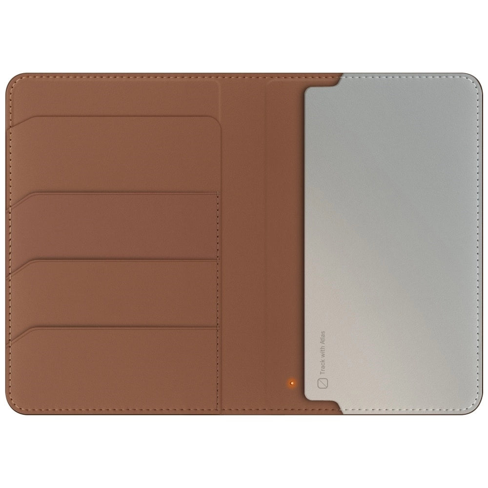 Etui na paszport UNIQ Belmont z Apple    Find My blokada RFID karmelowy beżowy_1