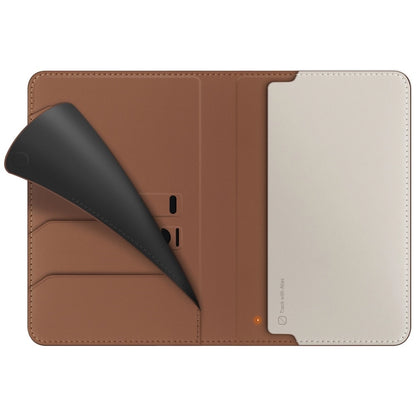 Etui na paszport UNIQ Belmont z Apple    Find My blokada RFID karmelowy beżowy_2