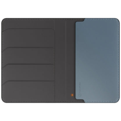 Etui na paszport UNIQ Belmont z Apple    Find My blokada RFID szaro niebieski_1
