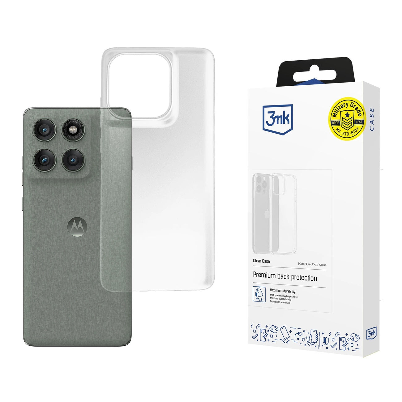 3mk Armor Case for Motorola Edge 60 Pro - Transparent_0