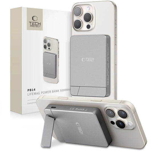 Powerbank Tech-Protect PB14 LifeMag MagSafe 5000 mAh - gray_0