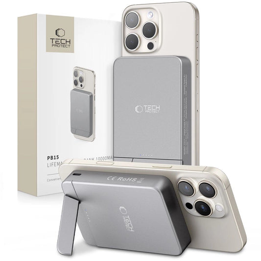 Powerbank Tech-Protect PB14 LifeMag MagSafe 10000 mAh - gray_0