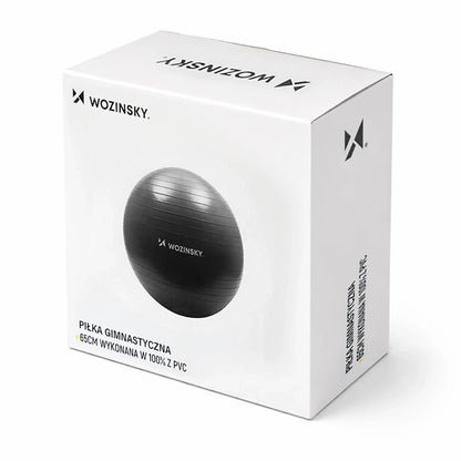 Wozinsky WGB65BB Gymnastic Exercise Ball 65 cm - Black_1