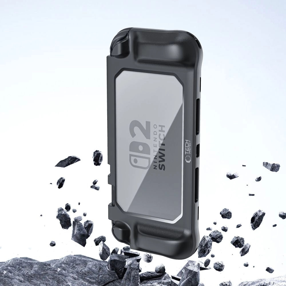 Tech-Protect MagMat Case for Nintendo Switch 2 - Black and Transparent_6