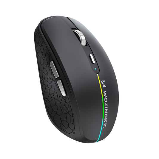 Wozinsky WMGK-1132 Wireless Mouse with RGB Backlight - Black_0