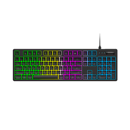 Wozinsky WKG-200 rainbow membrane gaming keyboard with scroll wheel - black_3