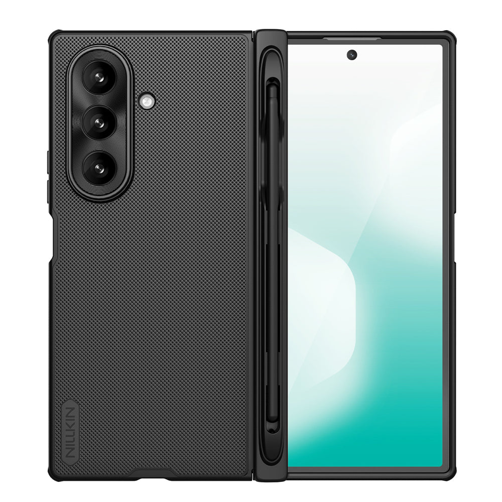 Etui Nillkin Super Frosted Shield Fold na Samsung Galaxy Z Fold 7 z miejscem na S Pen - czarne_0