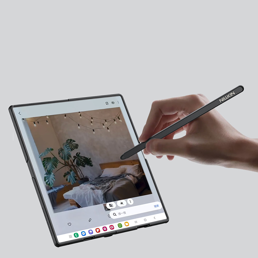 Etui Nillkin Super Frosted Shield Fold Magnetic na Samsung Galaxy Z Fold 7 kompatybilne z MagSafe z miejscem na S Pen - czarne_10