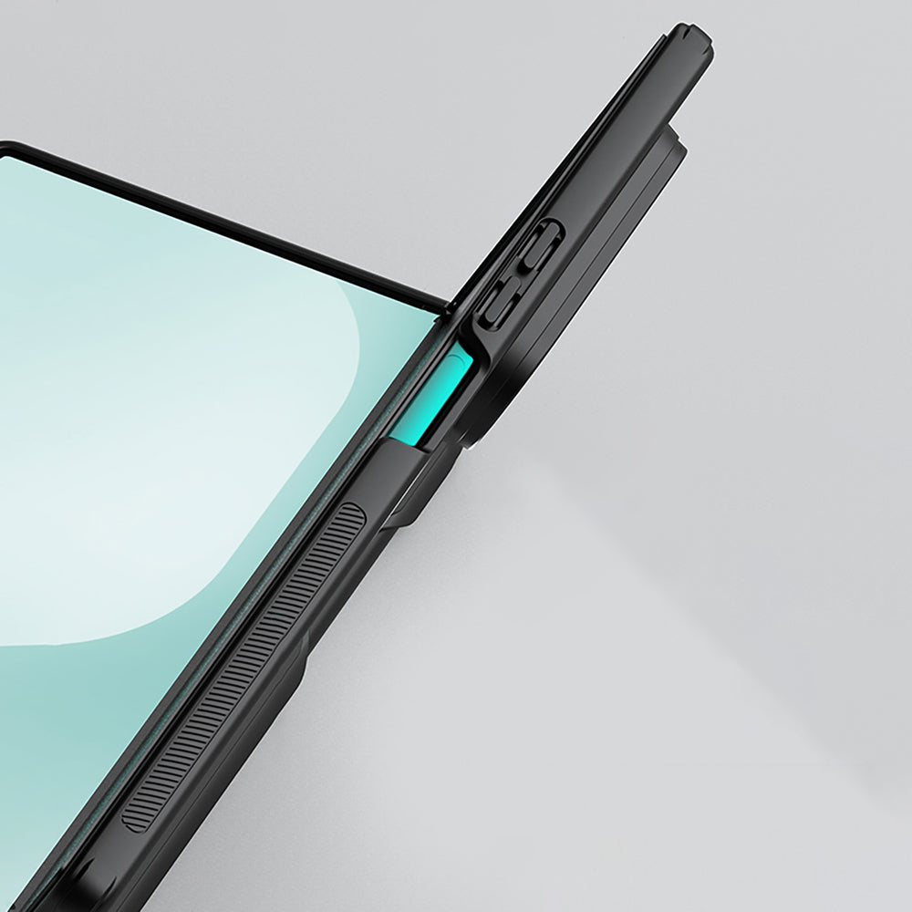 Etui Nillkin Super Frosted Shield Fold Magnetic na Samsung Galaxy Z Fold 7 kompatybilne z MagSafe - czarne_16