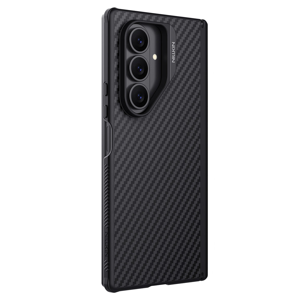 Etui Nillkin Synthetic Fiber Pro Magnetic na Samsung Galaxy Z Fold 7 kompatybilne z MagSafe - czarne_1