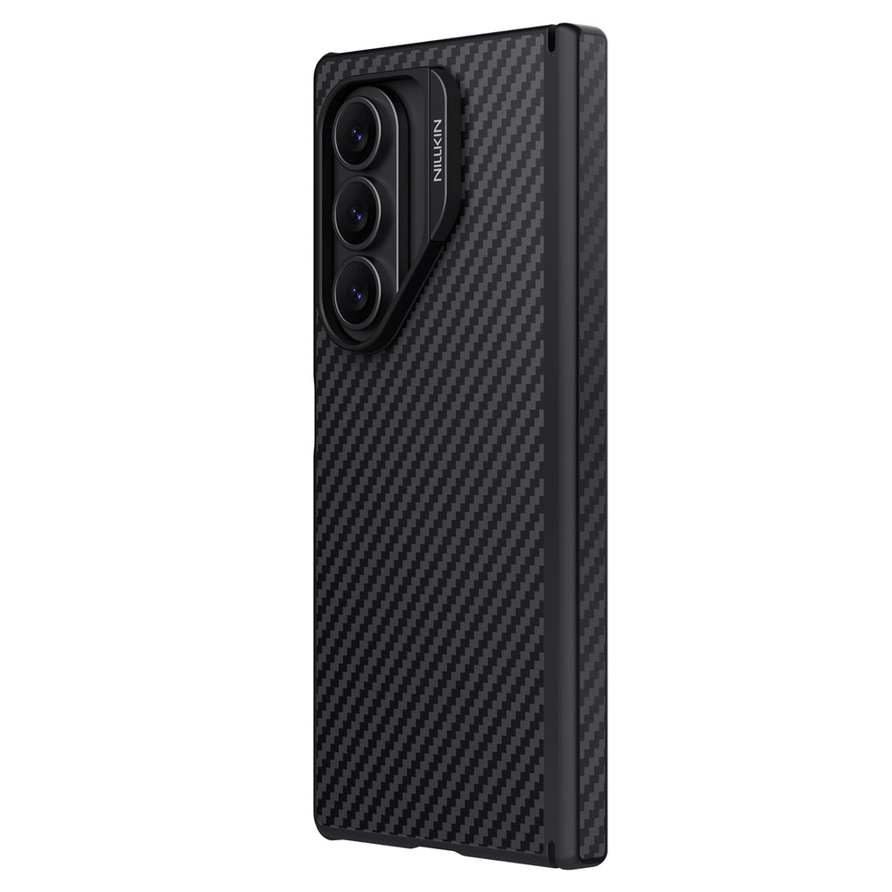 Etui Nillkin Synthetic Fiber Pro Magnetic na Samsung Galaxy Z Fold 7 kompatybilne z MagSafe - czarne_2