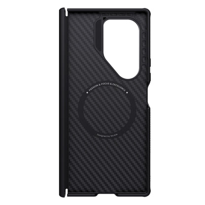 Etui Nillkin Synthetic Fiber Pro Magnetic na Samsung Galaxy Z Fold 7 kompatybilne z MagSafe - czarne_3
