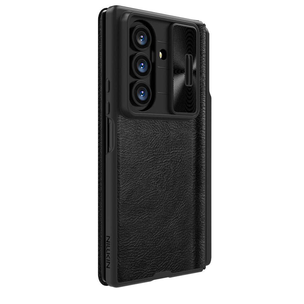 Etui Nillkin Qin Pro na Samsung Galaxy Z Fold 7 z miejscem na S Pen - czarne_3