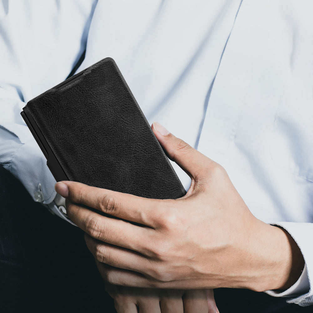 Etui Nillkin Qin Pro na Samsung Galaxy Z Fold 7 z miejscem na S Pen - czarne_5