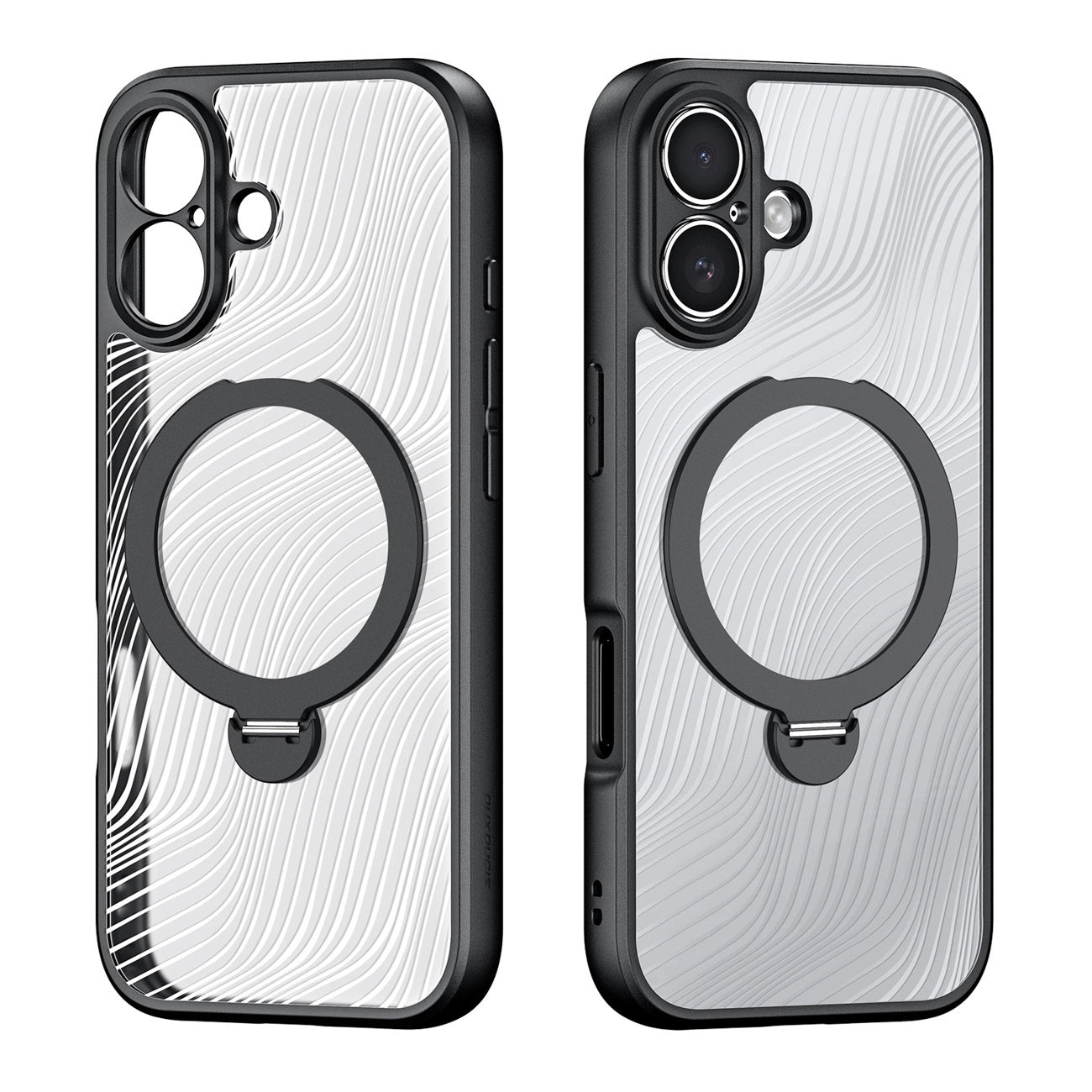 Dux Ducis Aimo Mag Case with Magnetic Ring and Stand for iPhone 17 – Black_1