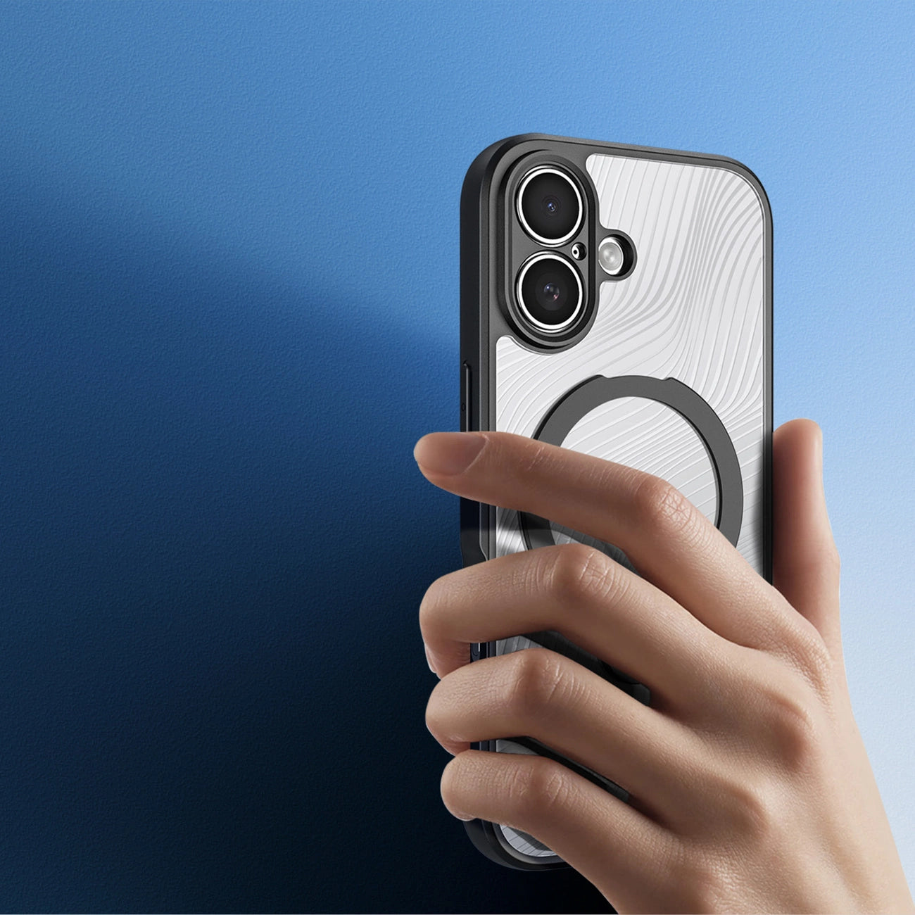 Dux Ducis Aimo Mag Case with Magnetic Ring and Stand for iPhone 17 – Black_4