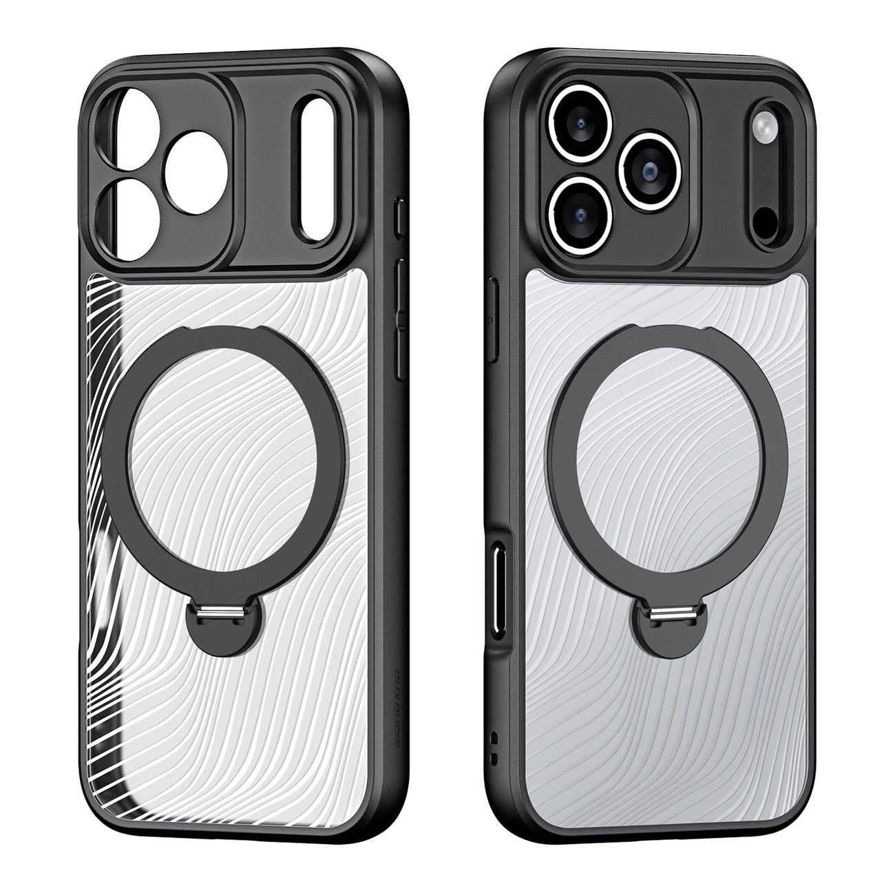 Dux Ducis Aimo Mag Case with Magnetic Ring and Stand for iPhone 17 Pro – Black_1
