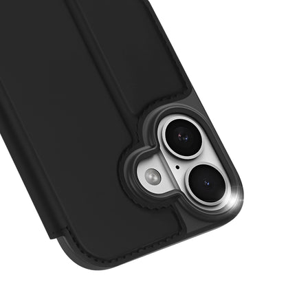 Dux Ducis Skin Pro iPhone 17 Case with Flip and Card Slot - Black_4