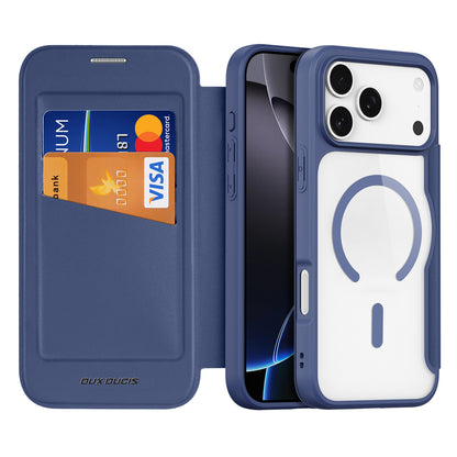 Etui Dux Ducis Skin X Pro na iPhone 17 Pro z portfelem, kompatybilne z MagSafe – niebieskie_7