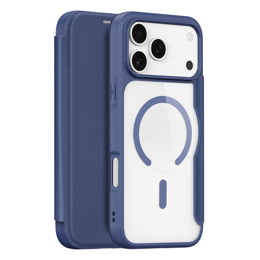 Etui Dux Ducis Skin X Pro na iPhone 17 Pro Max z portfelem, kompatybilne z MagSafe – niebieskie_0