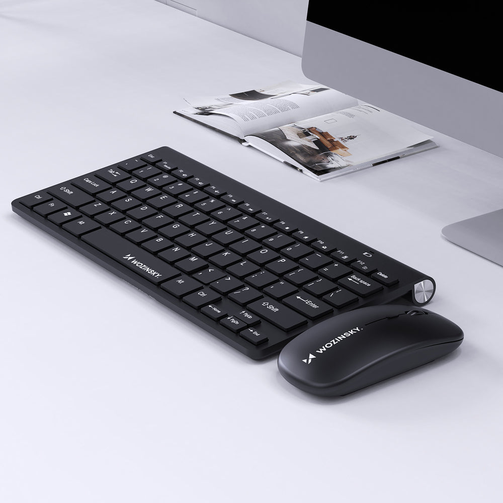 Wozinsky Wireless Keyboard + Compact Mouse Set - Black_6