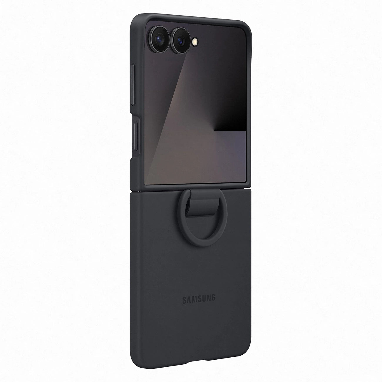 Etui silikonowe Samsung Ring Case na Samsung Galaxy Z Flip7 - czarne_0