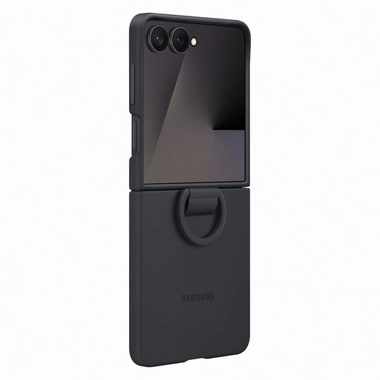 Etui silikonowe Samsung Ring Case na Samsung Galaxy Z Flip7 - czarne_0