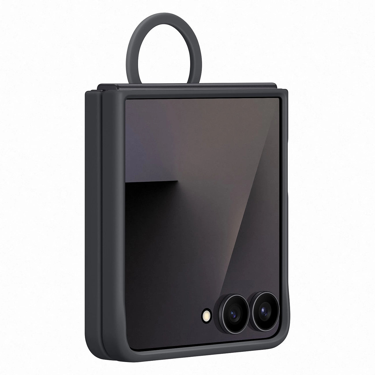 Etui silikonowe Samsung Ring Case na Samsung Galaxy Z Flip7 - czarne_2