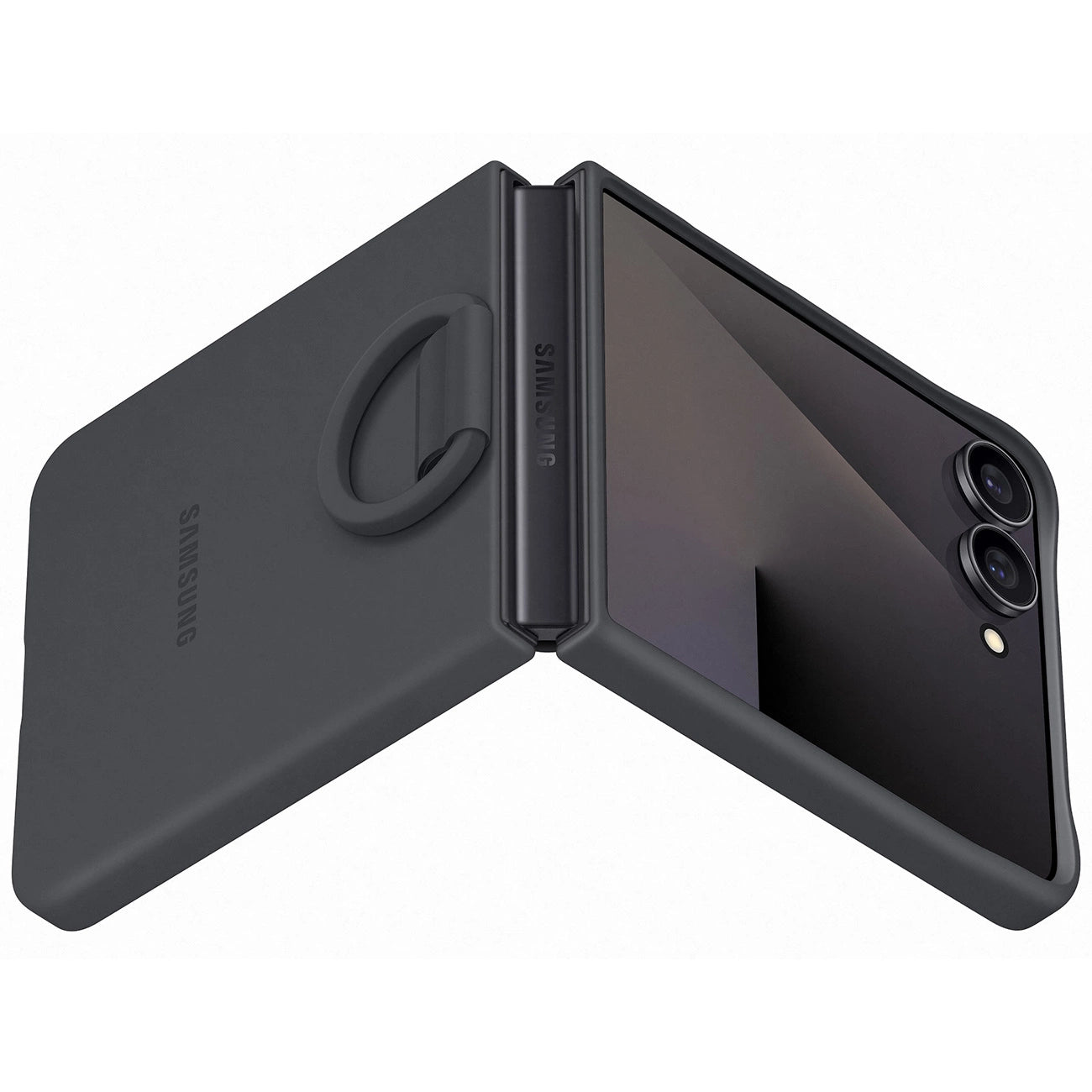 Etui silikonowe Samsung Ring Case na Samsung Galaxy Z Flip7 - czarne_3