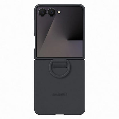 Etui silikonowe Samsung Ring Case na Samsung Galaxy Z Flip7 - czarne_4