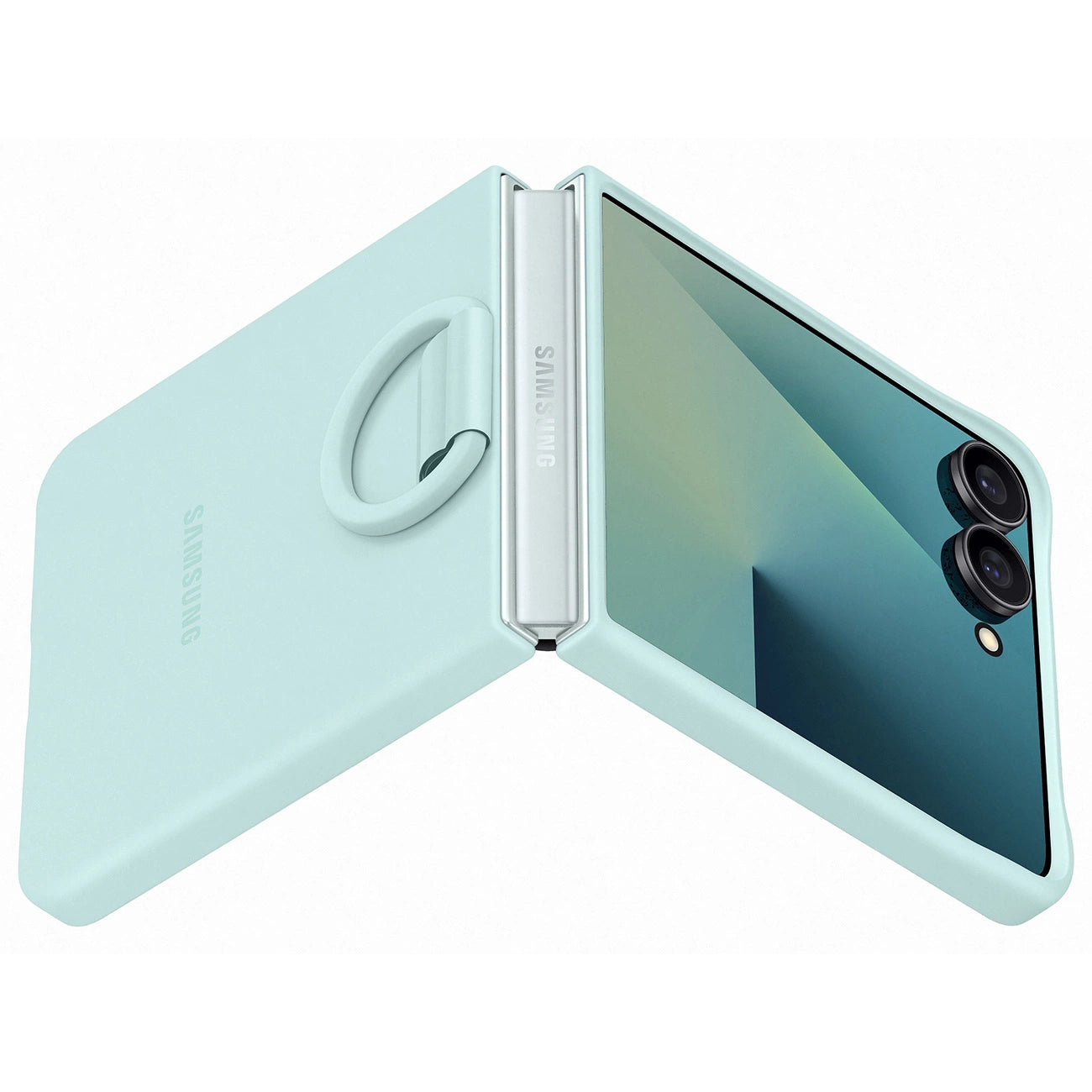 Etui silikonowe Samsung Ring Case na Samsung Galaxy Z Flip7 - jasnoniebieskie_3