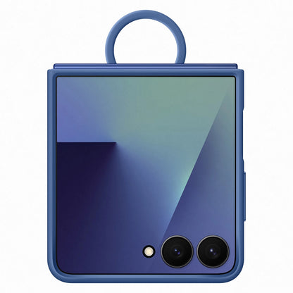 Etui silikonowe Samsung Ring Case na Samsung Galaxy Z Flip7 - niebieskie_1