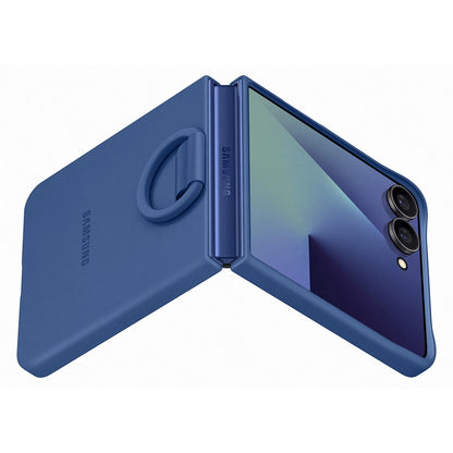 Etui silikonowe Samsung Ring Case na Samsung Galaxy Z Flip7 - niebieskie_3