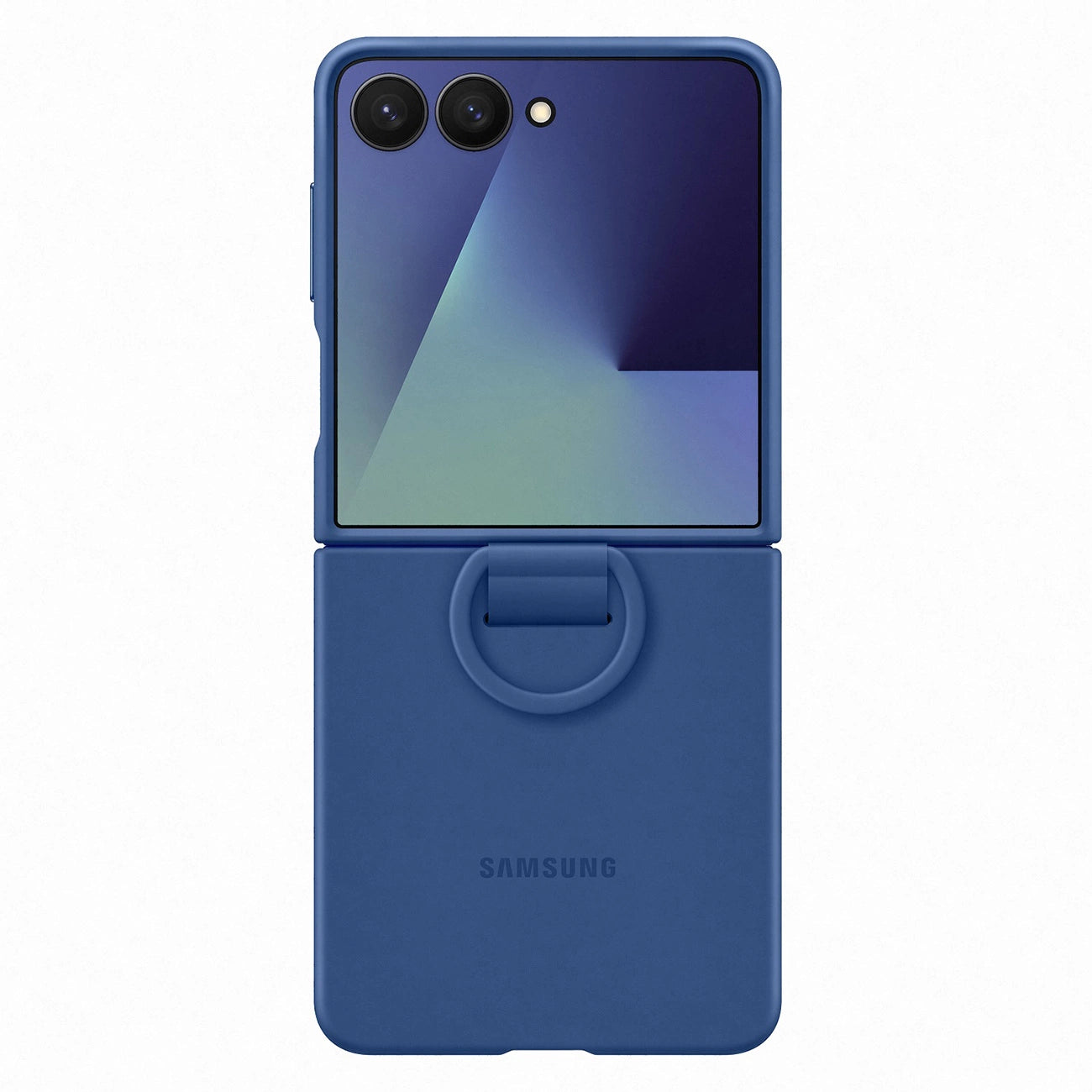 Etui silikonowe Samsung Ring Case na Samsung Galaxy Z Flip7 - niebieskie_4