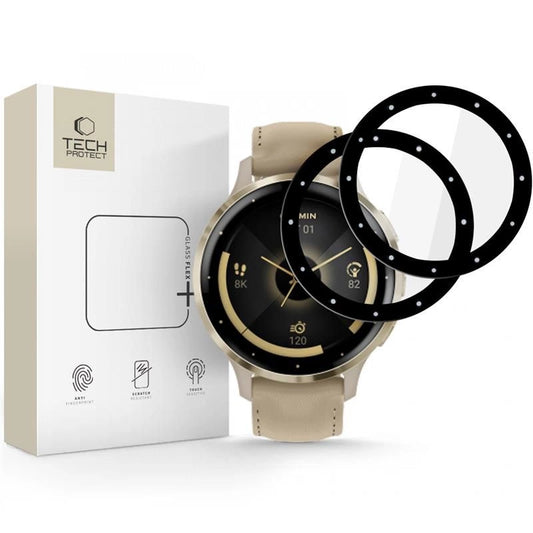Tech-Protect Glass Flex+ 2-pack hybrid glass Garmin Venu 3S - black_0