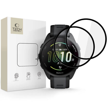 Tech-Protect Glass Flex+ 2-pack hybrid glass for Garmin Forerunner 165 - black_0