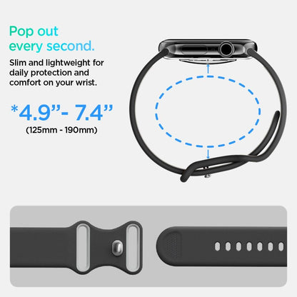 Spigen Nano Pop Strap for Apple Watch 40/41/42 mm - Black and Gray_8