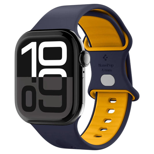 Spigen Nano Pop Strap for Apple Watch 40/41/42 mm - Navy Blue/Orange_0