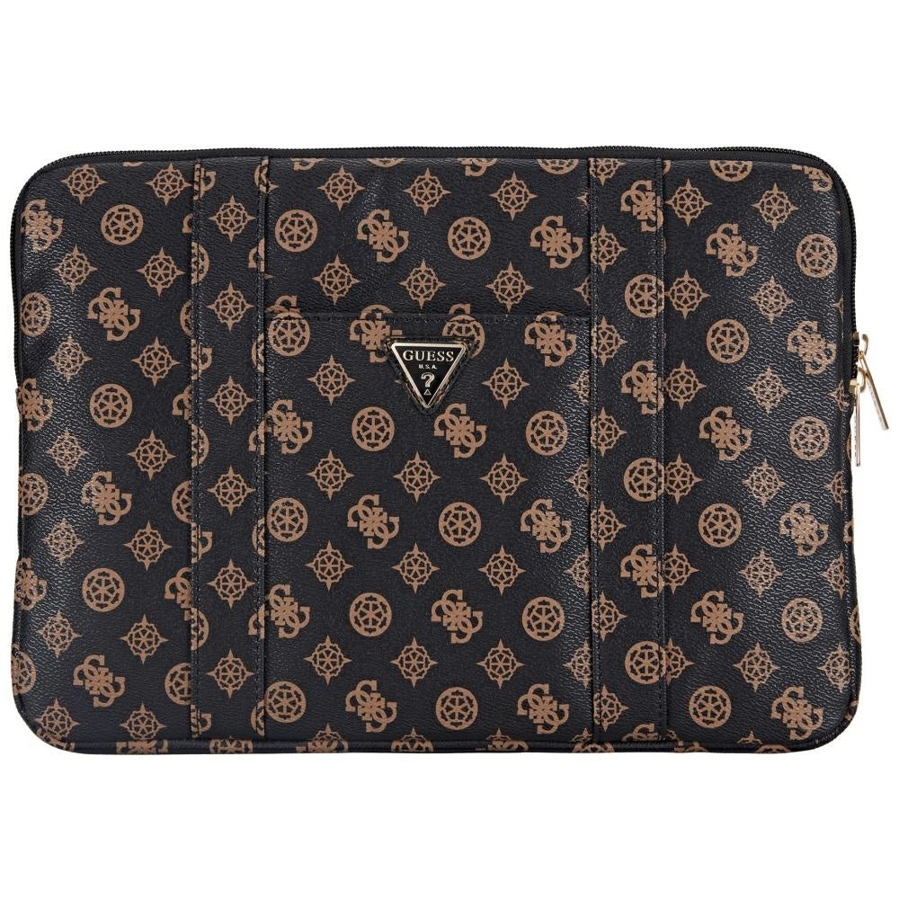 Guess Sleeve Peony Pocket Triangle 14" Laptop Bag - Black_0