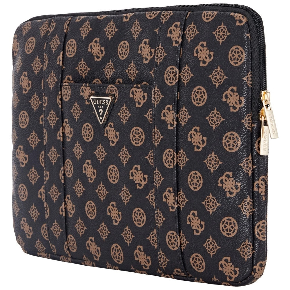 Guess Sleeve Peony Pocket Triangle 14" Laptop Bag - Black_1